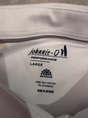 johnnie-O Birdie Performance Polo Shirt in White