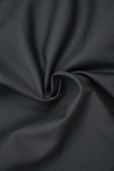 Men ETON Shirt Black Single Cuff Satin Contemporary Size 44 17.5