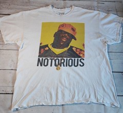 The Notorious B.I.G. T Shirt 2XL Large Front Graphic Picture White Shirt