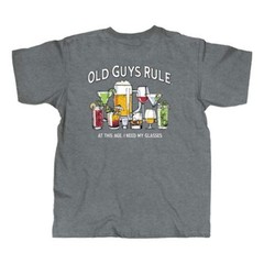 Old Guys Rule OG2251 – Glasses Short-Sleeve T-Shirt – Graphite Heather