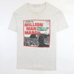 Vintage Million Man March T-Shirt Large Black History Activism 90s