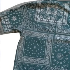 Maison Article 2021 Green Paisley T-shirt Large Bandana All Over Print AOP