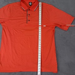 Footjoy Polo Shirt Mens XXL Orange FJ Golf Performance Casual Stretch Preppy