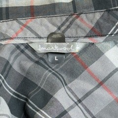 Smartwool Merino Wool Organic Cotton Plaid Button Front Shirt Men’s L Gray EUC