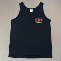 Austin Texas 2012 3D Biker Rally Motorcycle Tank Top Sleeveless Skull T Shirt -M