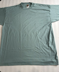 Vtg 80s 90s Fruit Of The Loom Best Blank T Shirt Adult XXL Lt Green USA Made NOS