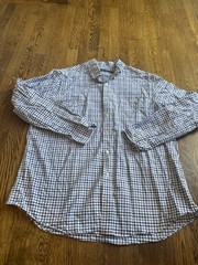 Ralph Lauren Blue Purple Checkered Button Up Dress Shirt XXL logo