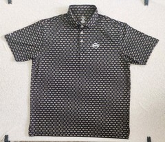 Rhoback Performance Golf Polo Mens XXL Black Goldfish Print Pardon My Take PMT