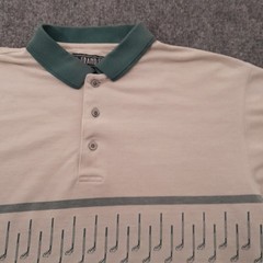 Vintage Grand Slam by Munsingwear Shirt Mens L Polo Colorblock Golf Club Graphic