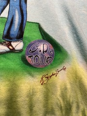 Grateful Dead T Shirt Washington DC Tour 1994 Tie Dye Golf Dancing Bear Band Tee