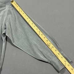 Lorenzini Shirt Neiman Marcus Italian Cotton Micro Pattern Grey Mens 15.5 39 R