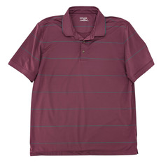 UNTUCKit Polo Shirt Mens Large Purple Stripe Performance Golf Outdoor Preppy