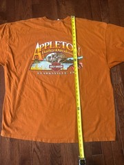 Harley Davidson Motorcycles Motor City Clarksville Tn Size 3XL Orange Made USA