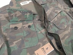 Polo Ralph Lauren Military Army Camo Officer Soldier Camp Overshirt Shirt Jacket