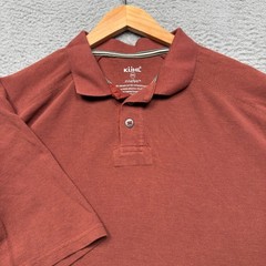 Khul Wildfibre Polo Shirt Mens 2XL XXL Brown Short Sleeve Outdoor Hiking