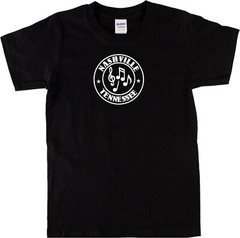 Nashville T-Shirt – Tennessee, USA Souvenir, Music Notes, Various Colours