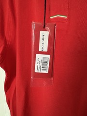 New with Tags Men’s Ferrari Polo Shirt Scuderia Shield Logo From Italy- Sz Large