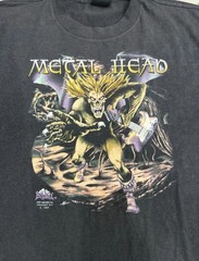 Vintage Metal Head 1989 Single Stich Emblem 3D T-Shirt Condition 9.9/10 XL