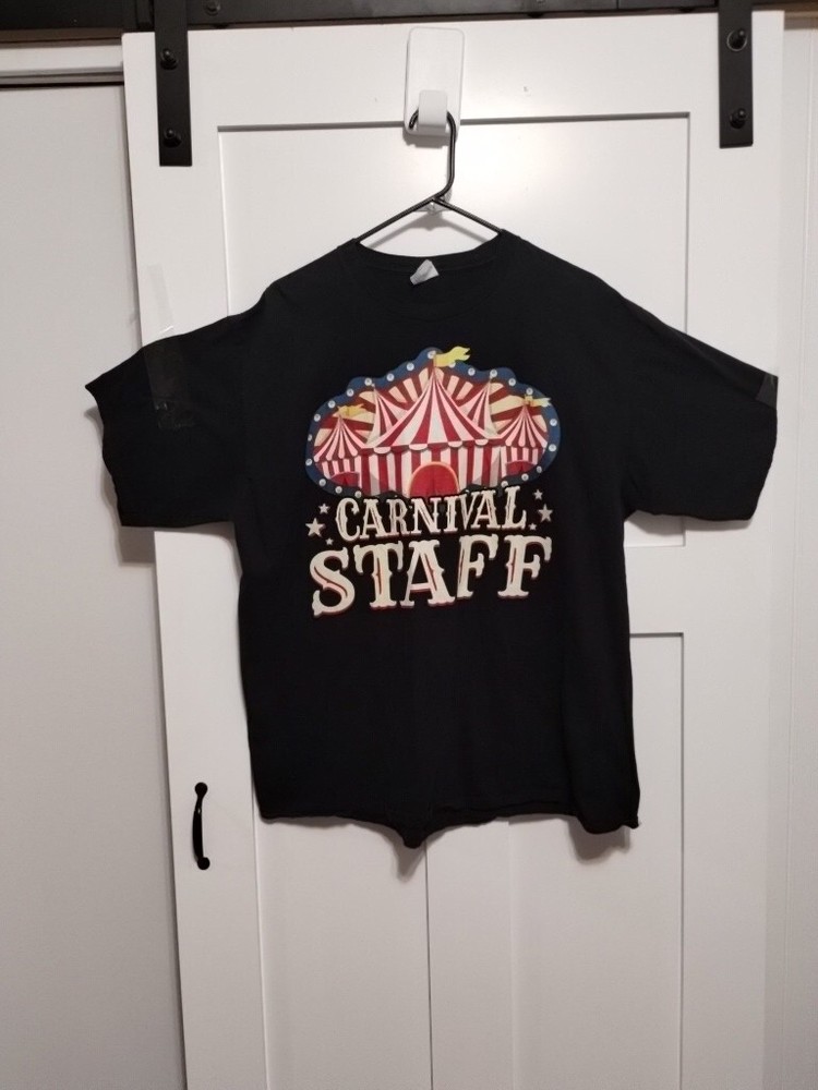 Carnival Event Staff Graphic T-Shirt Men’s XXL Black Port & Company