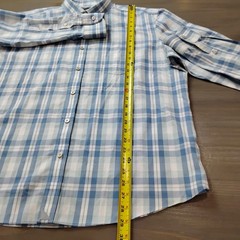 UNTUCKit Long Sleeve Button Up Shirt Mens XL White Blue Green Plaid No Iron