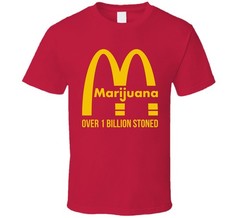 Marijuana Over 1 Billion Stoned Mary Jane Weed Pot T Shirt