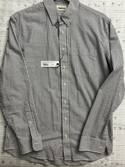 Taylor Stitch Men’s the Jack in Navy Stripe Seersucker Size L 42