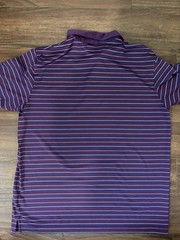 Callaway Polo Shirt Mens Large Purple OPTI-DRI Golf Moisture Wicking Quick Dry