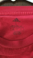 Adidas Youth Teen Size Large Red Long Sleeve 3-Stripe Graphic T-Shirt