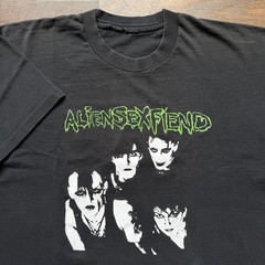 Vintage Early 90s Mens XL Alien Sex Fiend “Im Not Mad” DBL Sided Faded Worn Tee