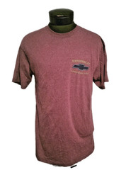 Newport Blue Shirt Mens Medium Red American Built Chevrolet Graphic Tee