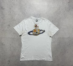 Vivienne Westwood Luxury T-Shirt Big Logo White