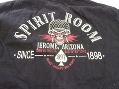 Tee shirt, Spirit Room Bar in Jerome,AZ. Size Large