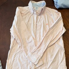 Brooks Brothers 1818 Regent Fit Non-Iron Stretch Striped Dress Shirt L 32/33