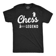 Mens Chess Legend Funny T Shirt Sarcastic Graphic Tee for Men
