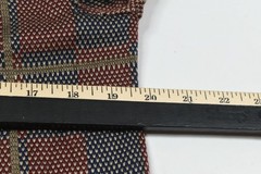 Vintage Christian Dior Polo Shirt Mens Medium Red Blue Check Long Sleeve Acrylic