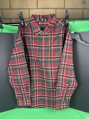 Eddie Bauer Men’s Flannel Shirt Size XL Red