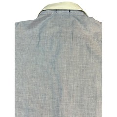 Vtg CHRISTIAN DIOR Monsieur Button Down Shirt Mens 16.5 32/33 Blue White Collar