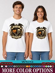 Stay Creepy Bat Skull Shirt, Gothic Pumpkin Halloween Horror Tee