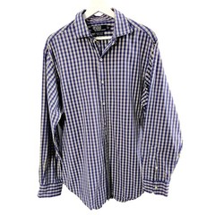 Polo Ralph Lauren Phillip Sport Shirt Men’s L Blue Check Button Up Long Sleeve