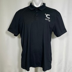 Celsius Live Fit Sport-Tek Embroidered Performance Black Polo Shirt Men’s XL
