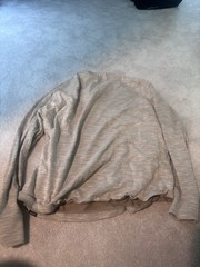 prAna Men’s Long Sleeve Ronnie II Crew Shirt In taupe Size small