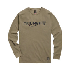 Triumph Bettmann Long Sleeve Khaki Waffle Tee – MTLS21011