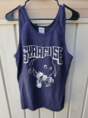 Vtg 1980s NCAA Basketball SYRACUSE ORANGEMEN Mascot Tank Top T-Shirt Swingster
