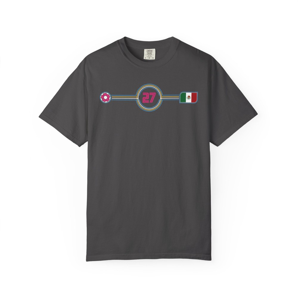 Mexico Soccer Futbol T-Shirt Comfort Colors Retro Stripe 1927 27 Fan Tee
