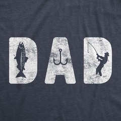 Mens Dad Fishing T Shirt Funny Fathers Day Gift for Dad Outdoor Fisherman