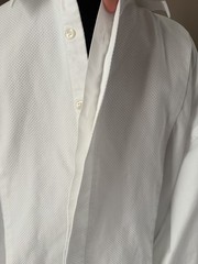 Saks Fifth Avenue Exclusive Non-Iron White Cotton French Cuff 16.5 34/35