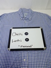 Brooks Brothers Button Up Shirt Men’s 16-2 Purple Plaid Long Sleeve Relaxed Fit