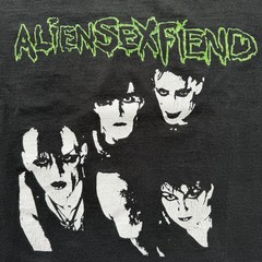 Vintage Early 90s Mens XL Alien Sex Fiend “Im Not Mad” DBL Sided Faded Worn Tee
