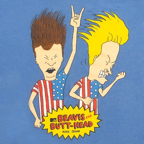 MTV Beavis and Butt-Head Mens T Shirt Size 3XL Blue