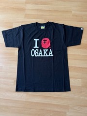 (NEW never worn) BAPE: Black I Love Osaka Tee Men: LARGE